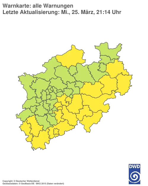 Aktuelle Wetterwarnungen für %region%
