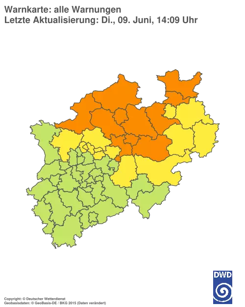 Aktuelle Wetterwarnungen für %region%