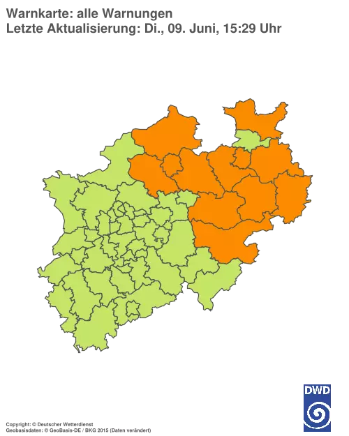 Aktuelle Wetterwarnungen für %region%