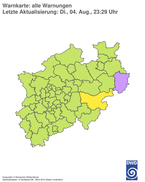 Aktuelle Wetterwarnungen für %region%
