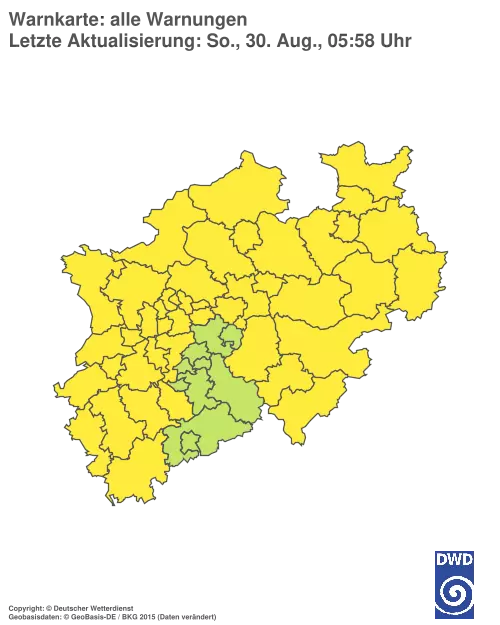 Aktuelle Wetterwarnungen für %region%